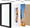 8x10 Picture Frames Set of 4, Display Pictures 5x7 with Mat or 8x10 without Mat, Engineered Wood with Shatter Resistant Plexiglass, Wall Gallery Photo Frames for Wall or Tabletop, Black